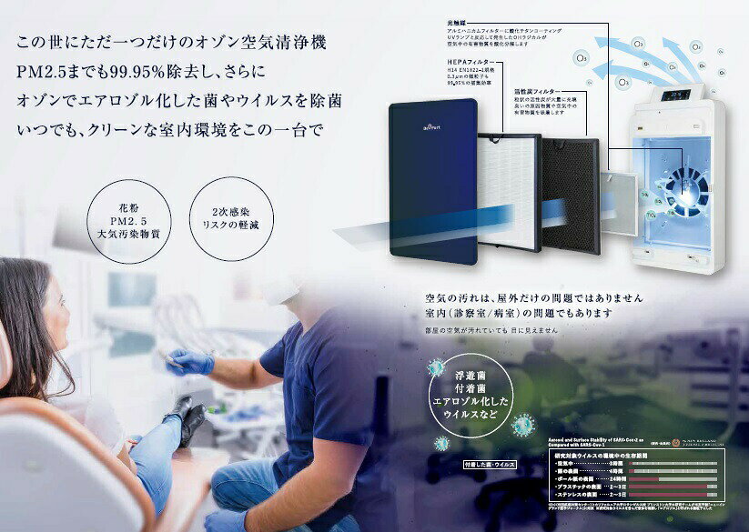 オゾン空気清浄機　DeClean BT-180D(DP072)　Deport　タムラテコ