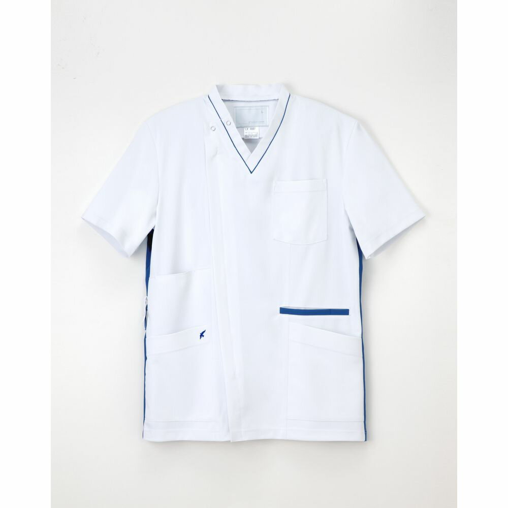 男子スクラブ LX-4087 S TRブルー ナガイレーベン