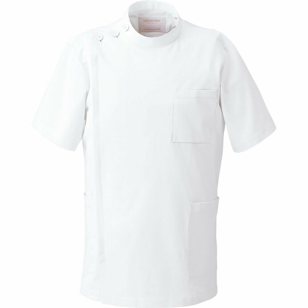 男子上衣 1010CR-1 ホワイト フォーク