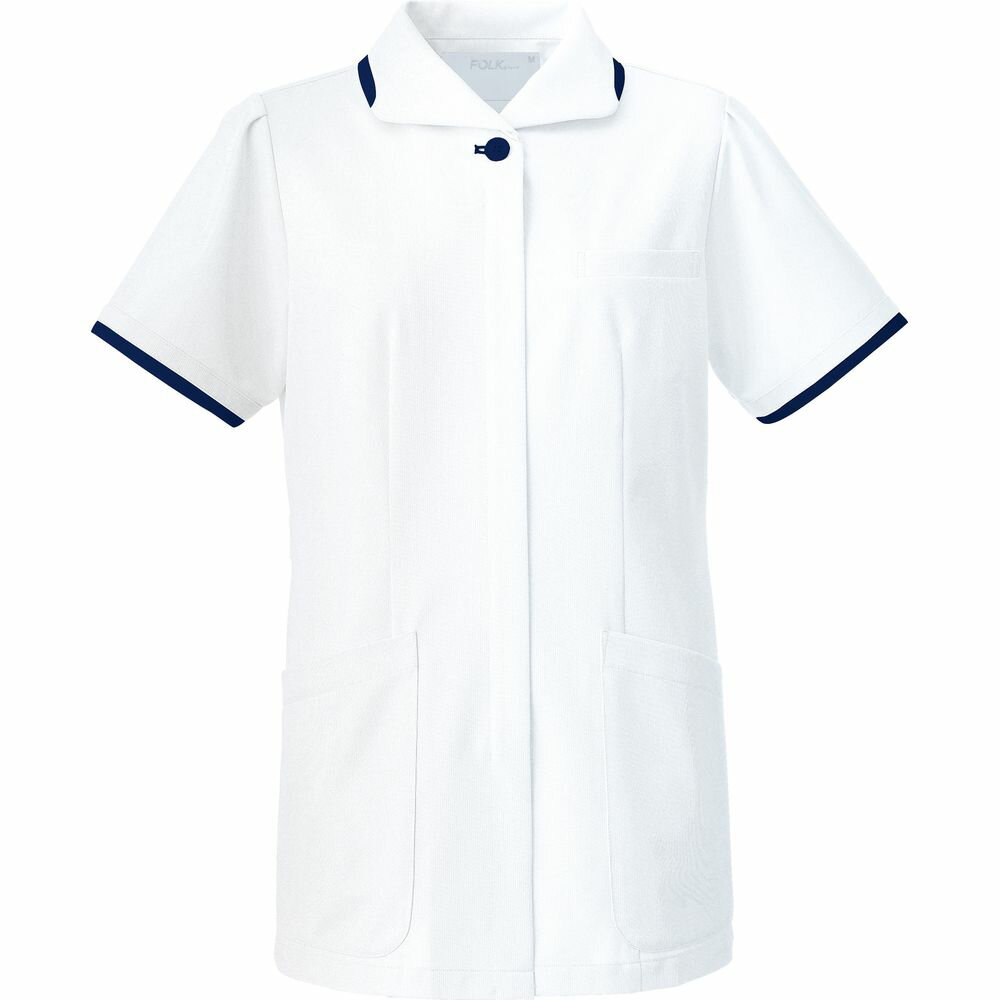 チュニック 2005CR-1 ホワイトXネイビー フォーク