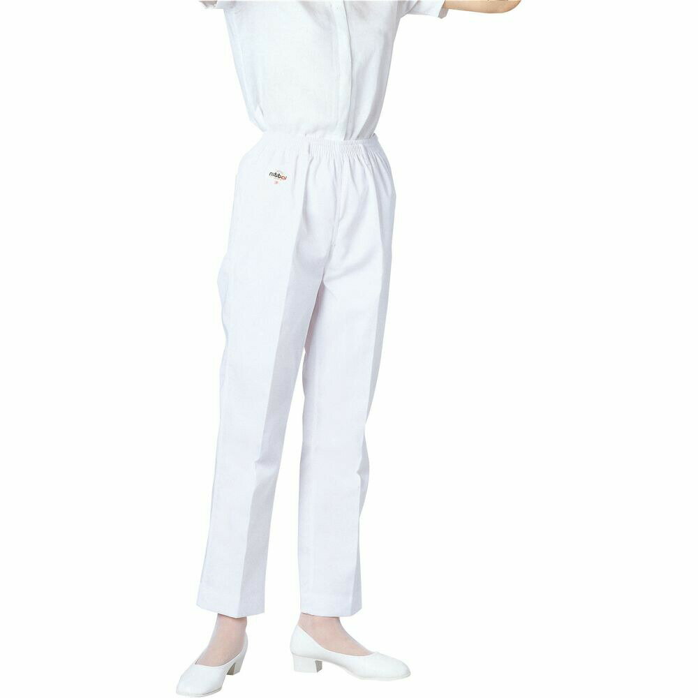女子スラックス 9351-1 ホワイト 富士ゴムナース