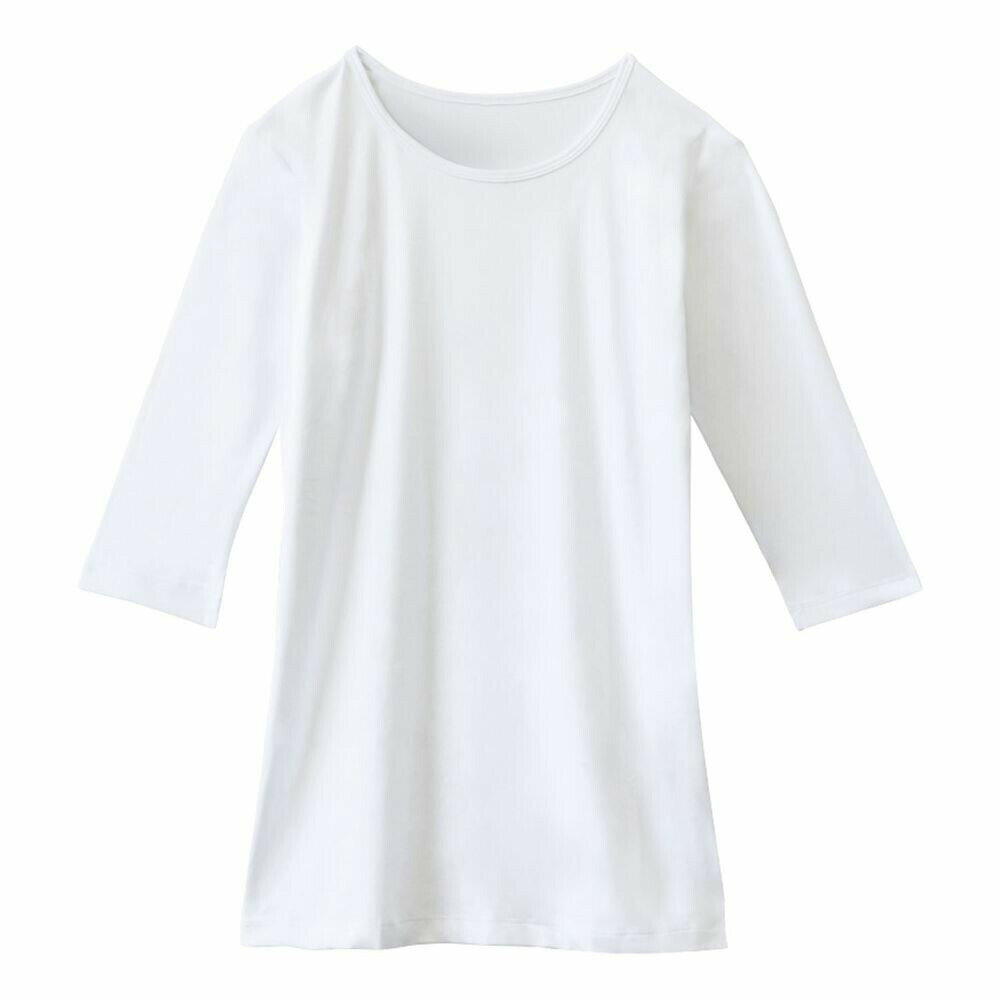 七分袖インナーTシャツホワイト WH90029（SS） 24-8127-0001 松吉医療総合カタログ｜マツヨシ