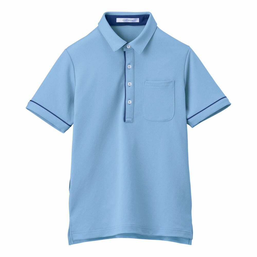 半袖ポロシャツ（男女兼用）M HSP003-6（クリアスカイ） 24-8151-0203 松吉医療総合カタログ｜マツヨシ