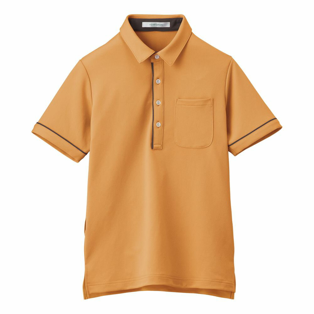 半袖ポロシャツ（男女兼用）3L HSP003-14（サニーオレンジ） 24-8151-0406 松吉医療総合カタログ｜マツ..