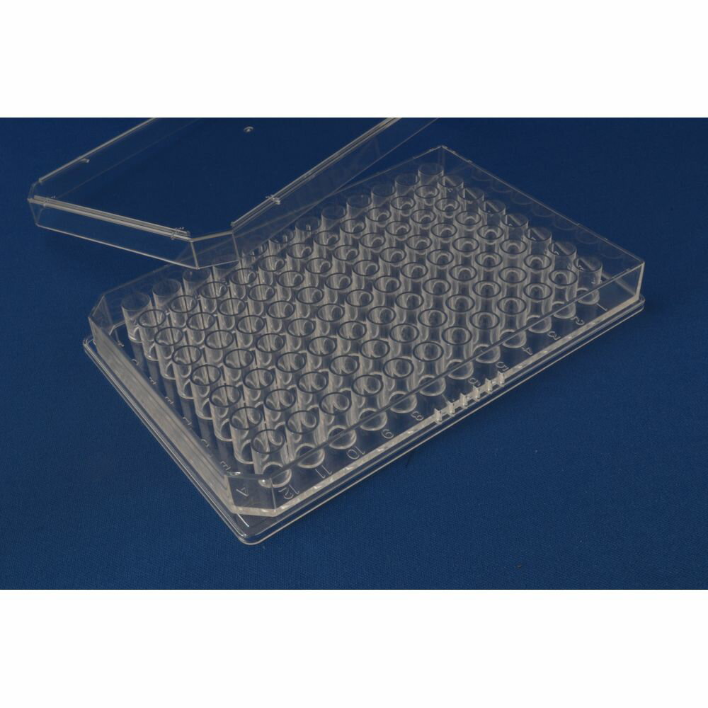 マイクロプレート（平底・蓋付）滅菌済 MF-96F(5マイX10フクロ)