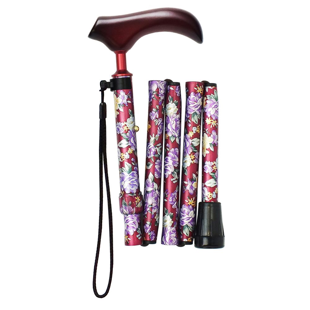 小さくたためる便利な杖「てのひら