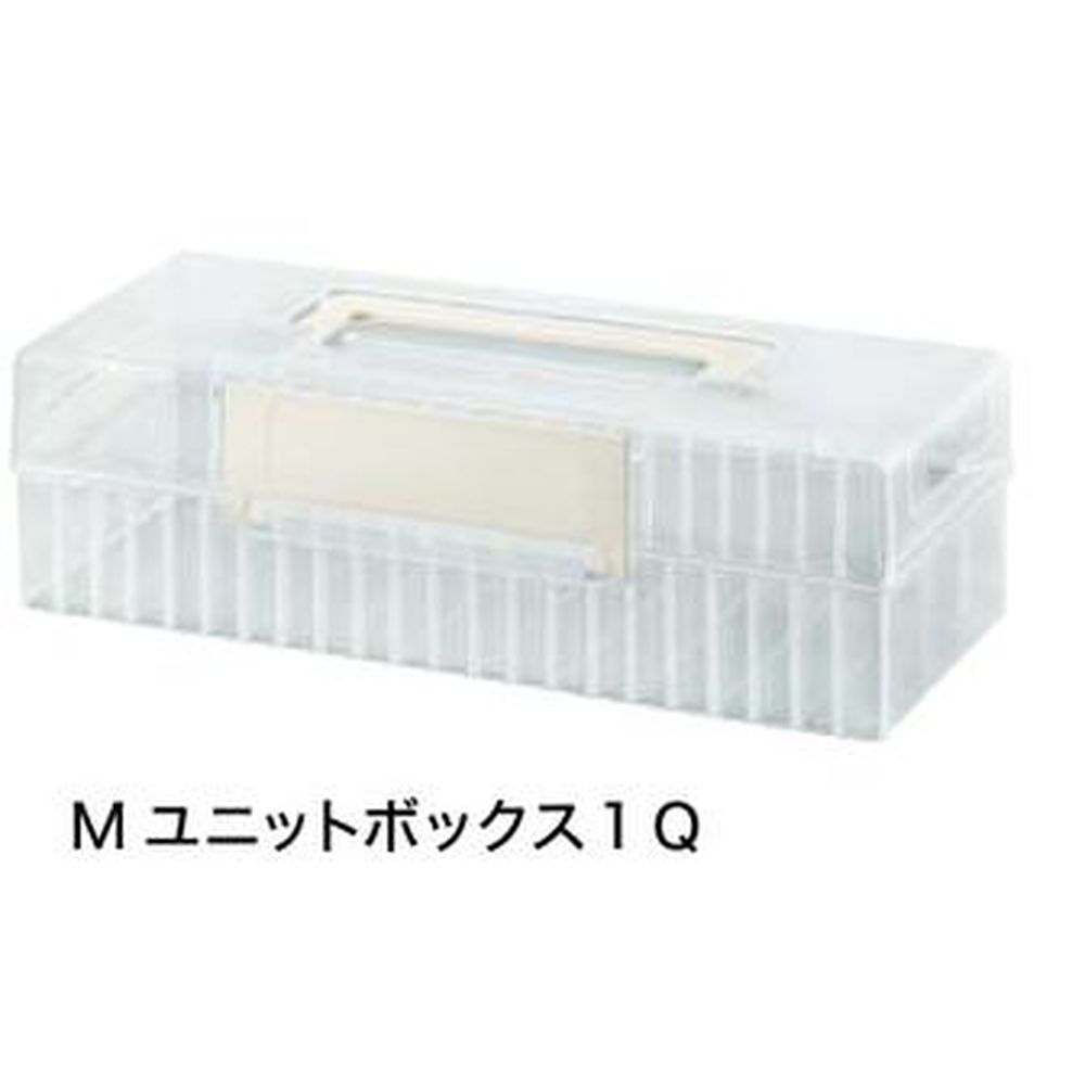 Mユニットボックス1Q MCN028TP 収納ボックス プラスチック製 小物入れ リビング収納 オフィス収納 整理..