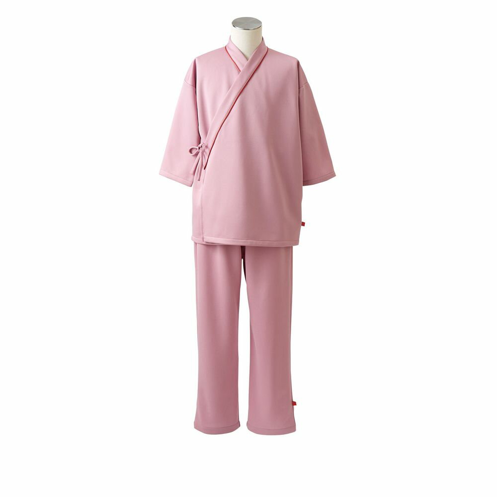 検診衣（男女兼用・8分袖）上衣 79-501(ピンク) 3L