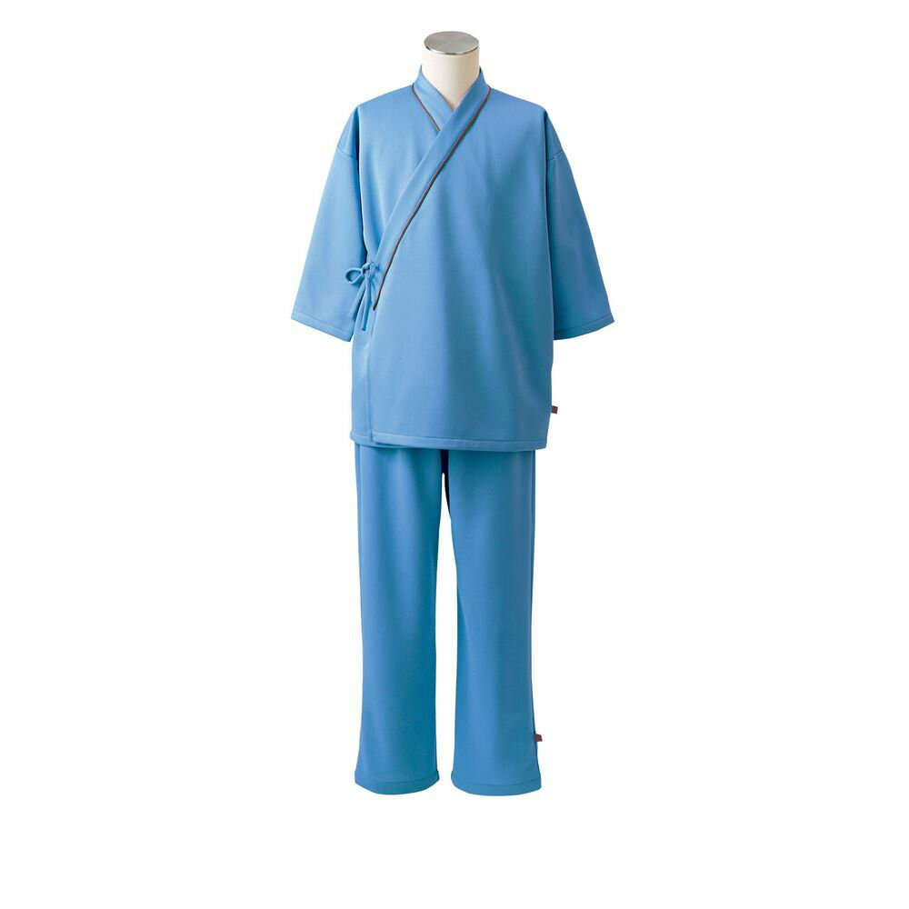 検診衣（男女兼用・8分袖）上衣 79-503(ブルー) L