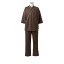 検診衣（男女兼用・8分袖）上衣 79-507(ブラウン) L