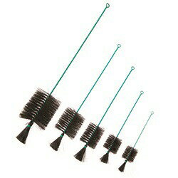 ブラシ びん用 2合 黒毛 ビニール巻柄 H-11F