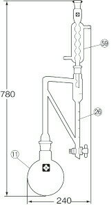 精油定量装置 硝子部のみ 043410-011