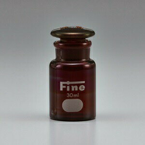 Fine広口共通試薬瓶 硬質 茶褐色 60mL