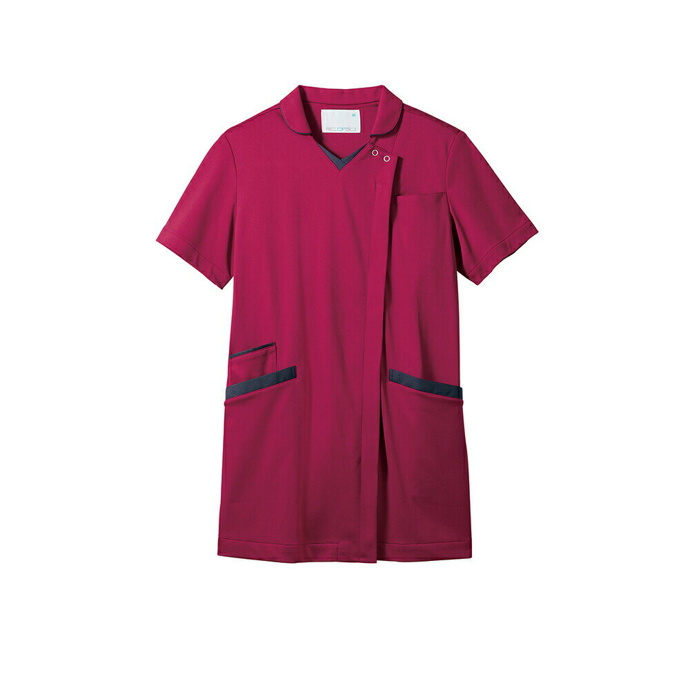 住商モンブラン スクラブ レディス 半袖 73-2288 バーガンディ 医療用ウェア レディーススクラブ 医師用スクラブ 医療ウェア 職業服 看護服 病院用制服 医療現場用ウェア ナースウェア 医療用ユニフォーム