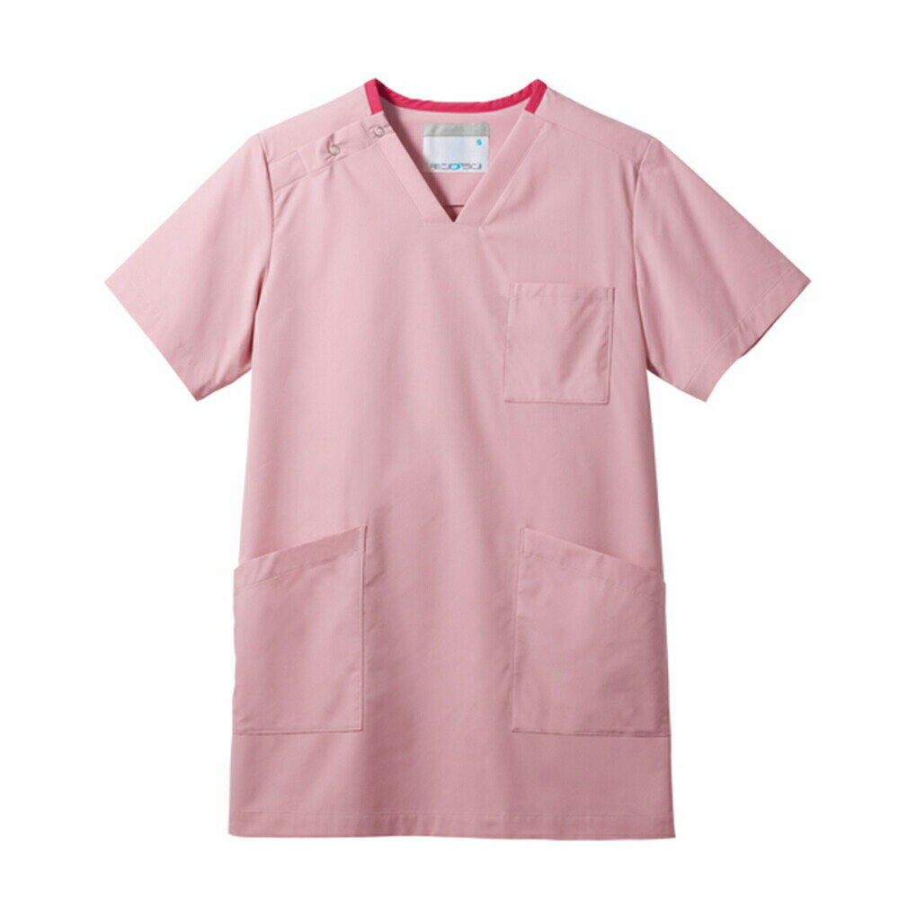 住商モンブラン スクラブ 男女兼用 半袖 MS241-22 Mピンク