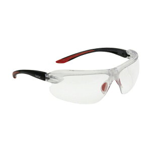 アイリス 保護めがね クリアレンズ 1670001JP レッド/ブラック 25-3631-00 ボレー・ブランズ・ジャパン 安全眼鏡 作業用メガネ クリアガラス 眼鏡ストラップ UVカット 曇り止め 軽量 ウェアラブル 安全ゴーグル 耐衝撃性