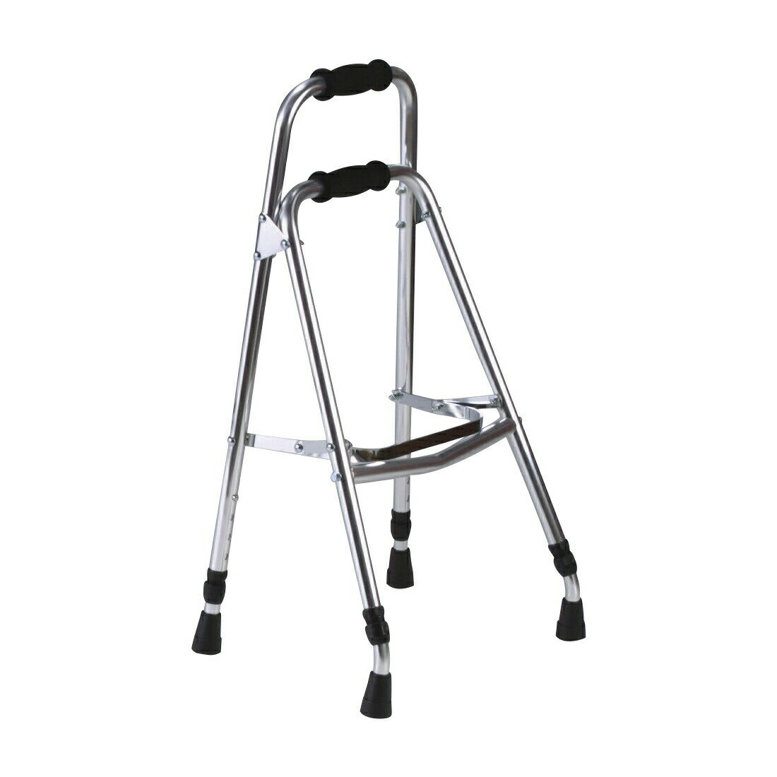 楽天マツヨシ 楽天市場店サイドウォーカー AL-103 S シルバー 歩行器 25-2755-02 クリスタル産業