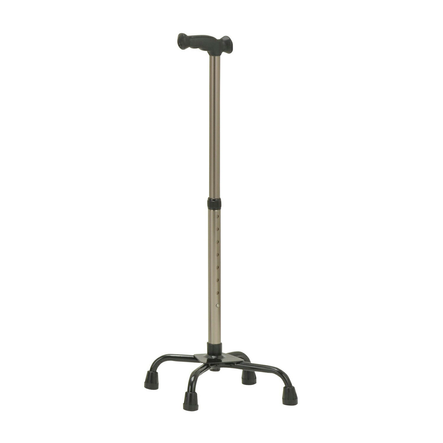 機能型クォードケイン TQ-204L ブロンズ 松葉杖 アルミ製 25-2754-04 クリスタル産業