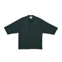 術前術後シャツ CV201-49 ボトルグリーン 25-2806-00 トンボ