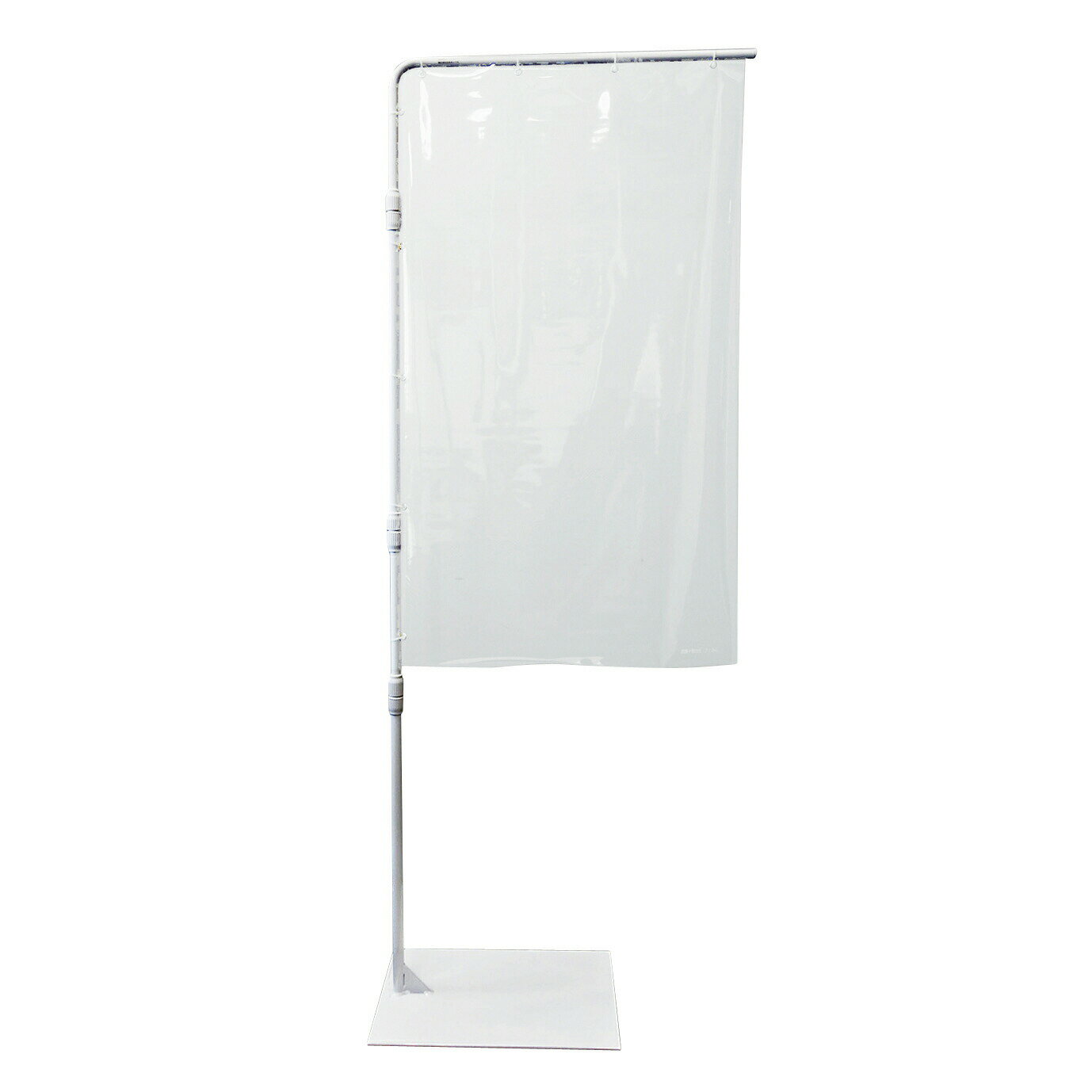 どこでもスクリーンL型 ホワイト DSL-W 700-9001 飛沫感染防護スクリーン 25-2715-00 日本ホップス