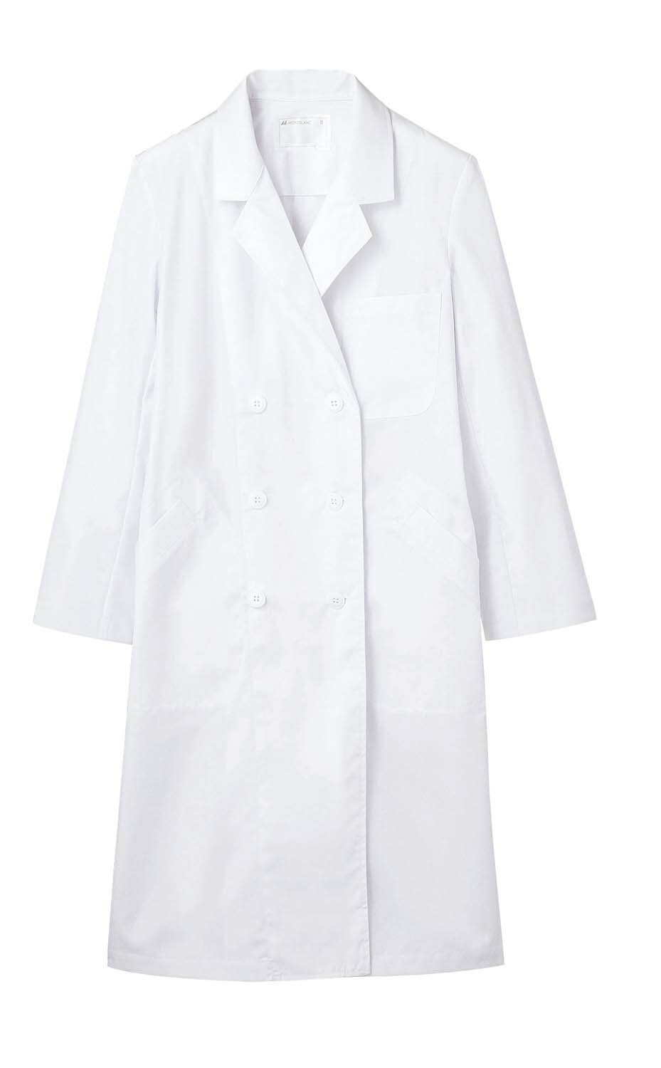 ドクターコート(レディス長袖ダブル) 51-011 住商モンブラン 医療用 病院 介護 ナース ドクター 看護師 ユニフォーム 白衣 メディカルウェア 医療服 ...