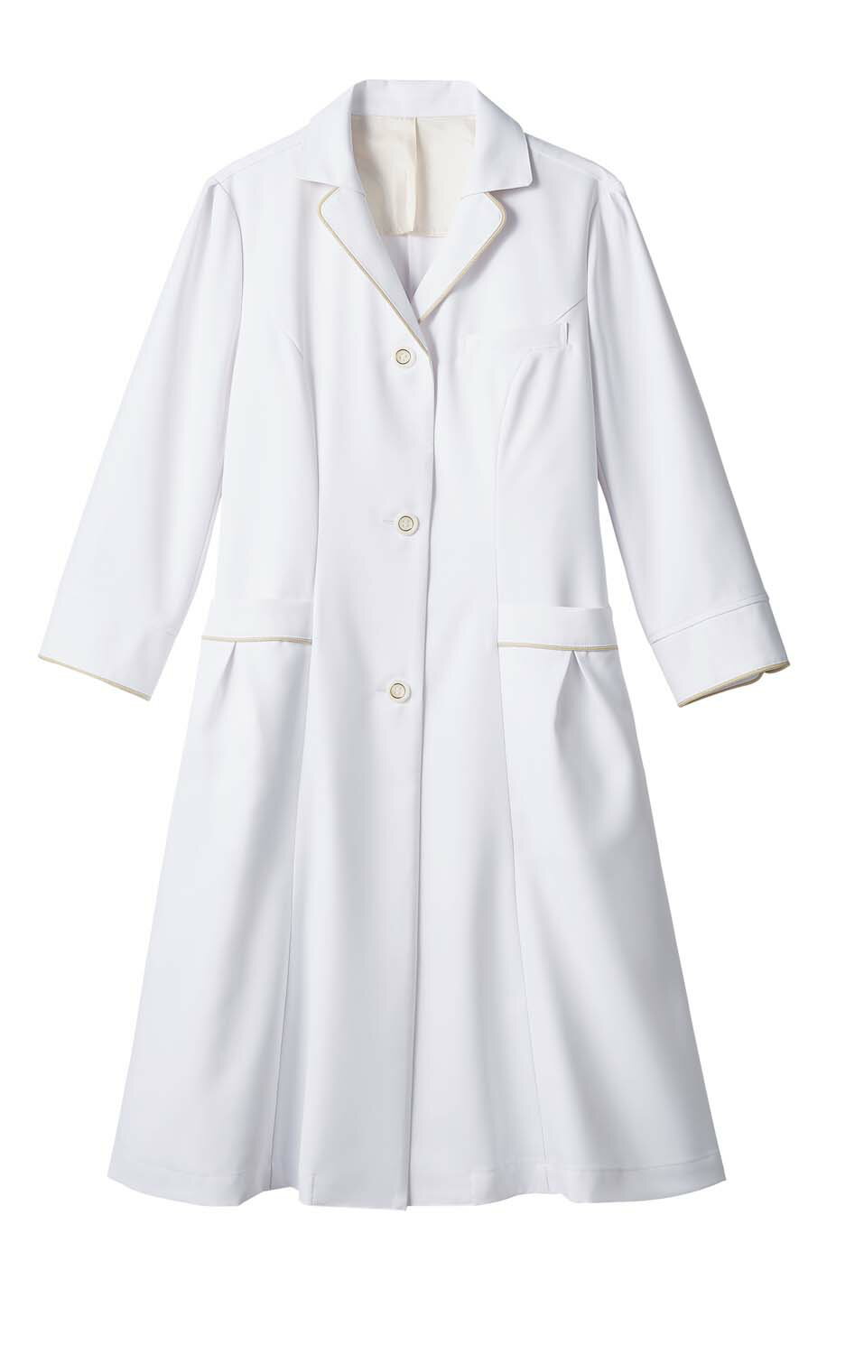 ドクターコート(レディス・7分袖) EN121-11 住商モンブラン 医療用 病院 介護 ナース ドクター 看護師