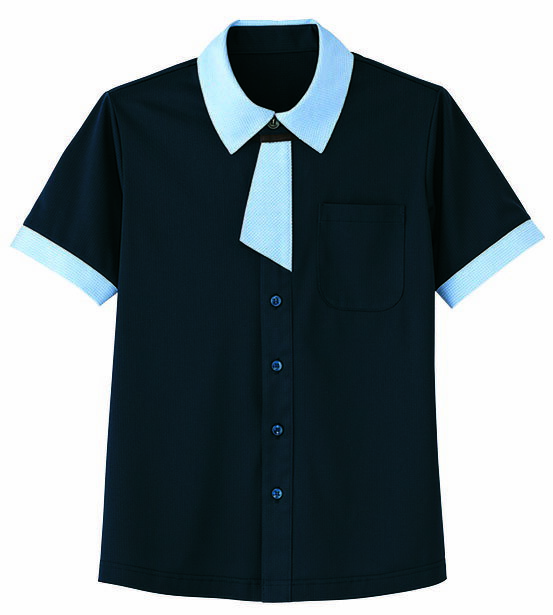 半袖ニットシャツ 男女兼用 HM2629-2 ヨゾラ カーシーカシマ