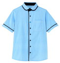 半袖ニットシャツ 男女兼用 HM2659-6 アオゾラ カーシーカシマ(4)