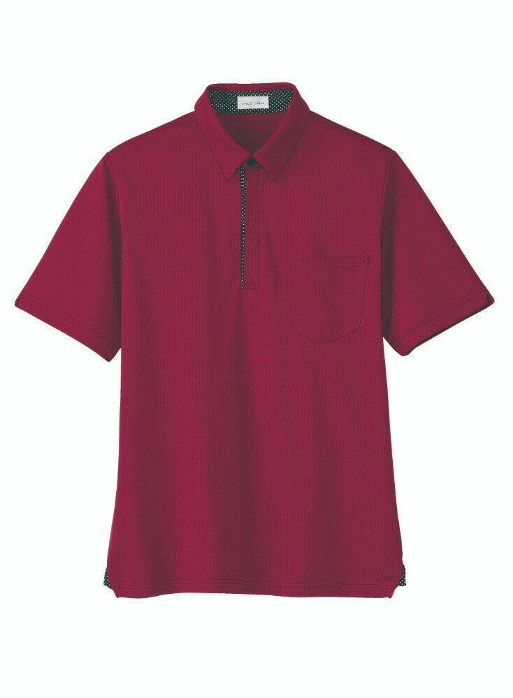 ボンマックス ユニセックスポロシャツ FB4554U-23 バーガンディ 医療 看護 クリニック 作業着