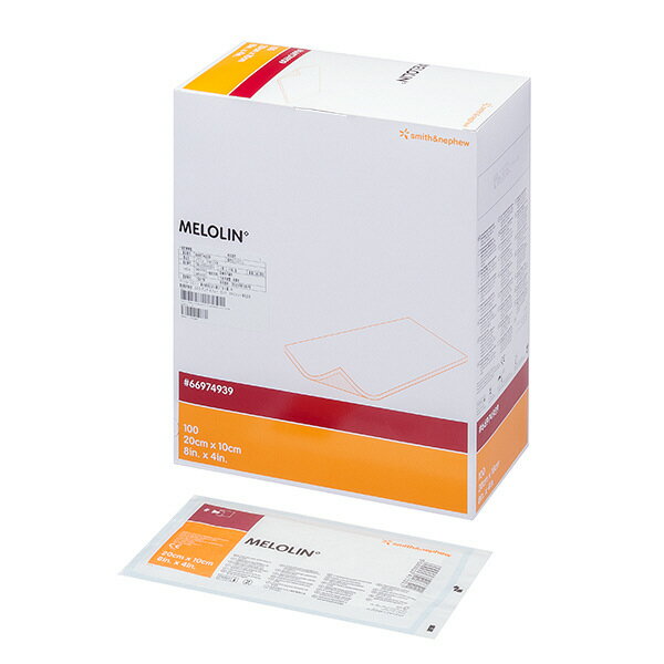 S＆N メロリン（滅菌済）10X20 66974939（100枚入り） 医療 看護 クリニック 病院 スミス・アンド・ネフュー 滅菌ガーゼ 創傷ケア 医療用品 創傷カバー 衛生材料 介護用品 創傷パッド 滅菌包帯 衛生用品 医療消耗品