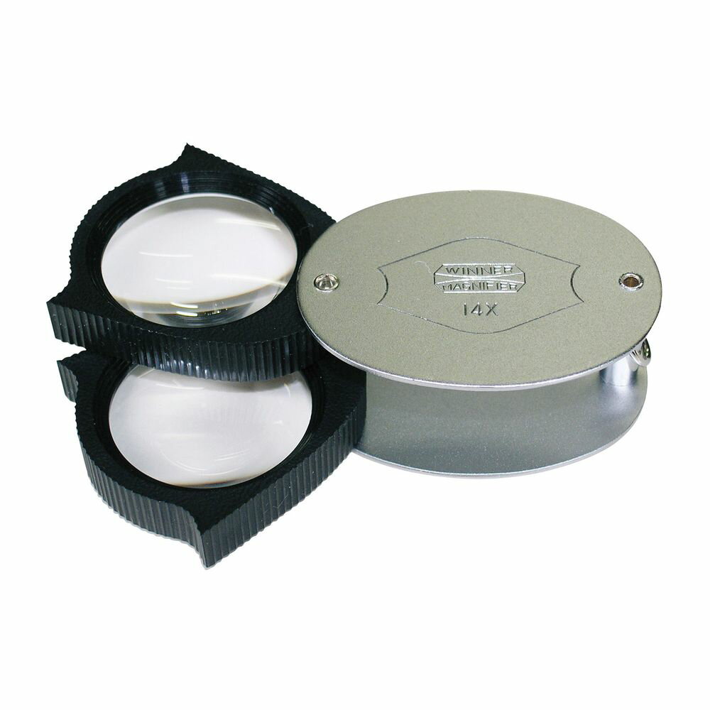 小判型ルーペ NO．293（28MM2マイ／14X） 1個 京葉光器 23-7201-02