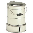 汚物缶(足踏式)30cm ステンレス (ホーローソウツキ) 1台 松吉医科器械 02-2720-03