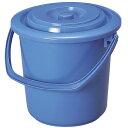 ポリペール(蓋付)10.5L ブルー YP-10(290X285MM) 1個 矢崎化工 10-3315-0301
