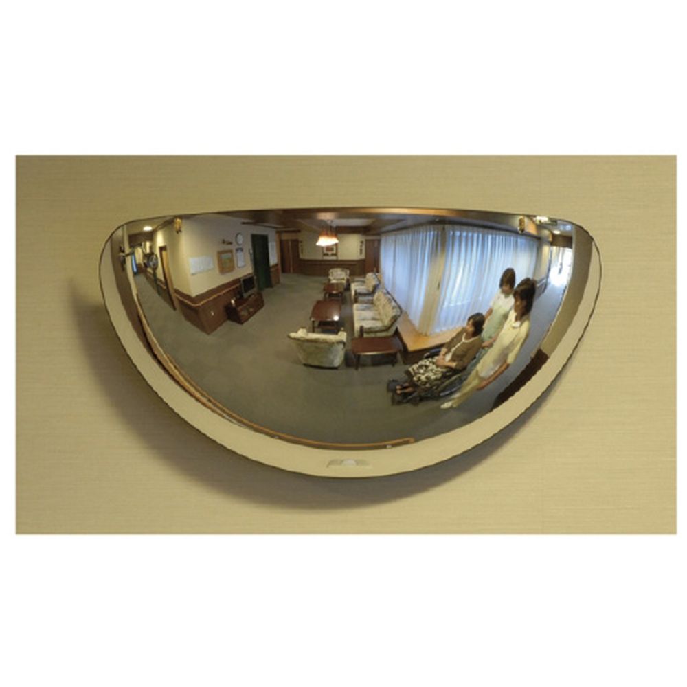 安全ミラー ラミ L5（480X247MM） 1台 コミー 23-6737-00 監視ミラー ガレージ 駐車場 死角解消 ミラー..