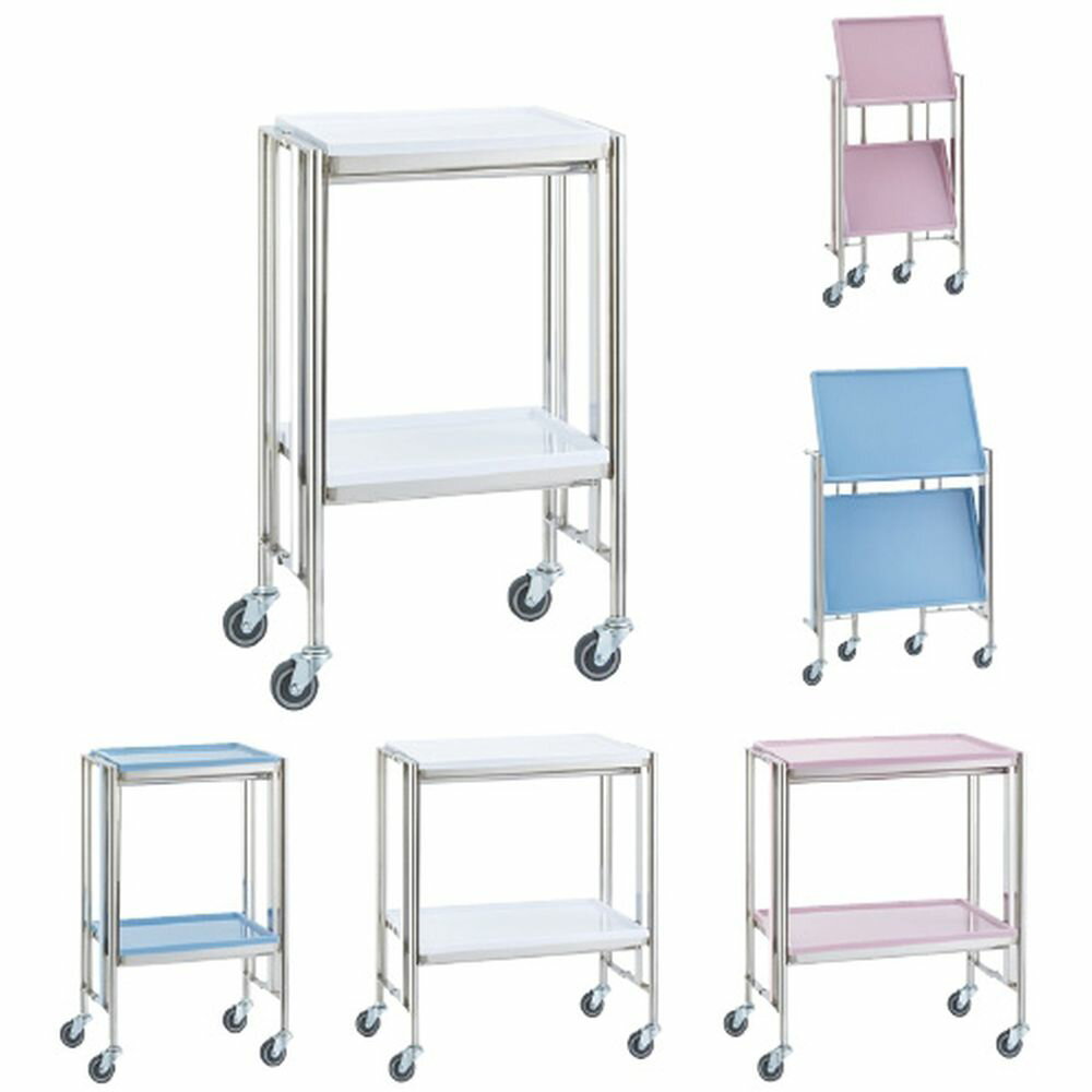 カラフル折りたたみ器械台 YL-FW2B（W515MM）ブルー 1台 松吉医科器械 24-5067-01