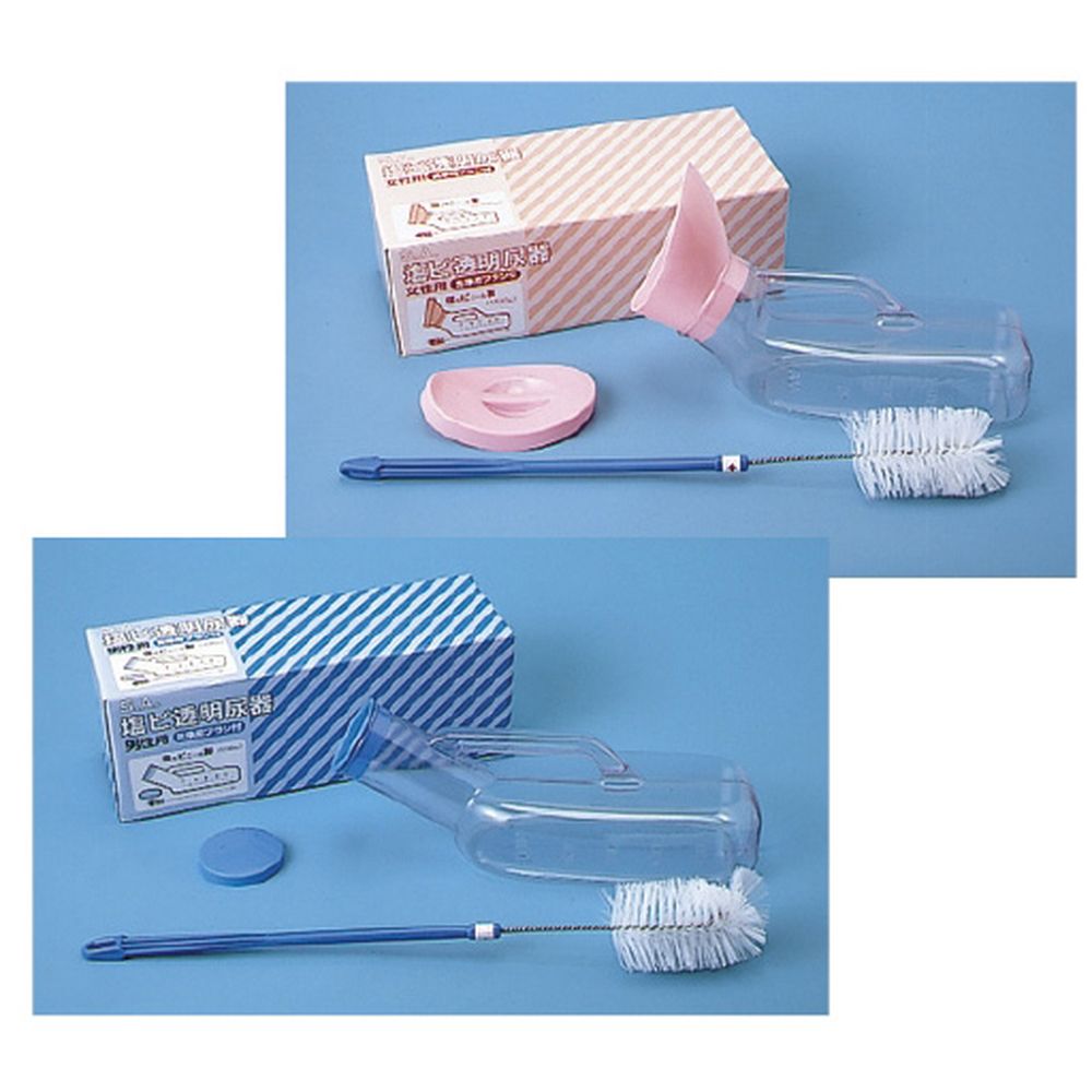 SA印塩ビ透明尿器（女性用） 1100CC（ブラシツキ） 1個 浅井商事 01-5165-01