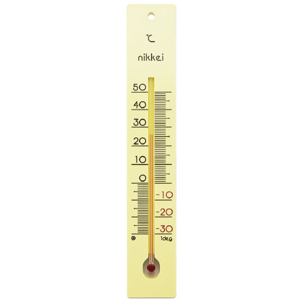 寒暖計（一般用） ナミイタ （250MM）-30-50゜C 1個 日本計量器工業 06-3095-00