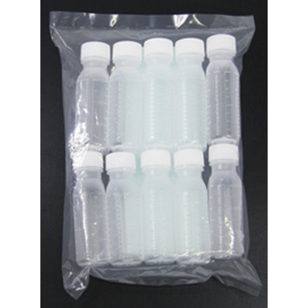 投薬瓶PPB（未滅菌）少数包装 キャップ：白PP 30CC（10ポンイリ） 1袋 エムアイケミカル 08-2850-2107