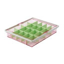 投薬箱(20人用)仕切タイプ ピンク 1組 山崎産業 23-6690-02