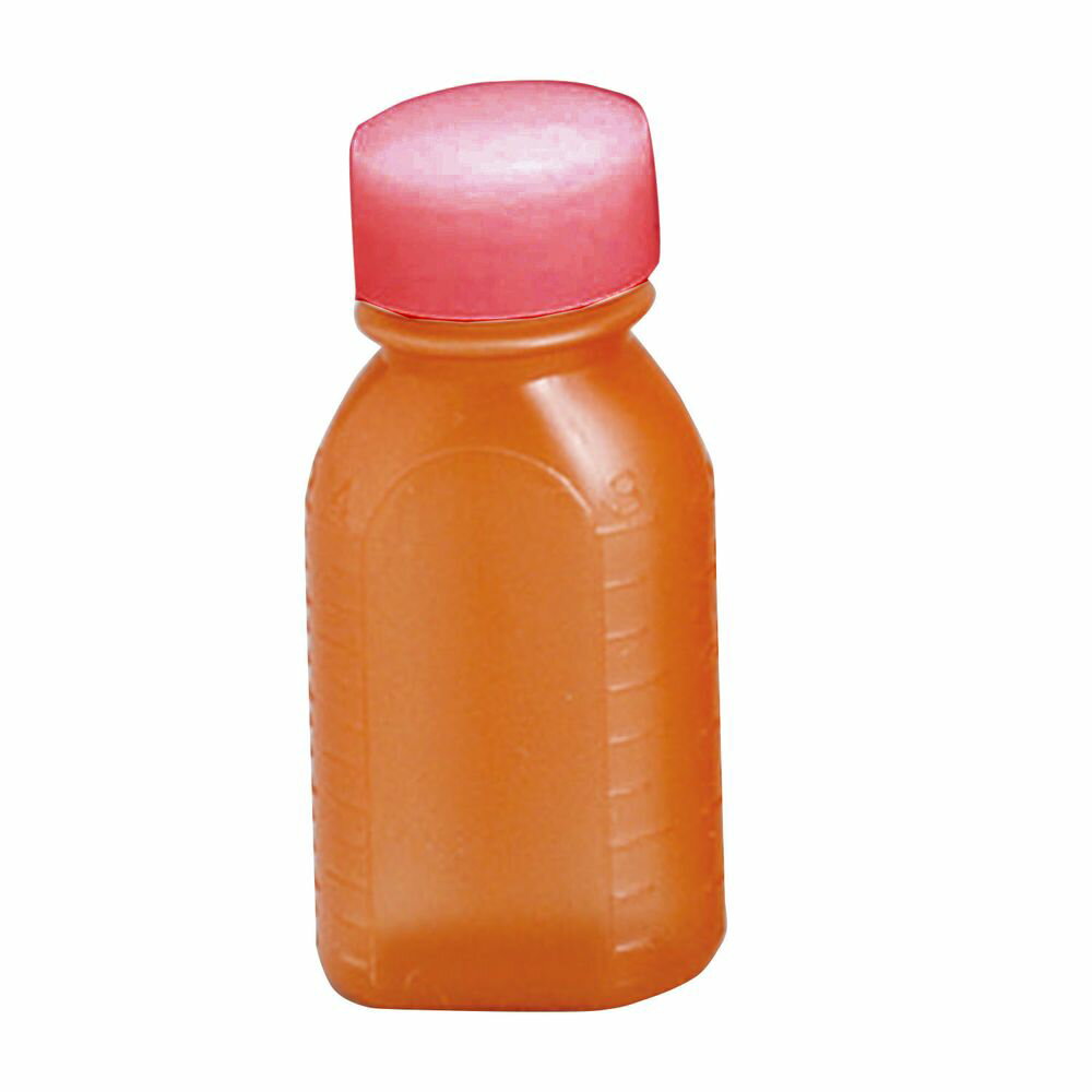 投薬瓶PPB茶（未滅菌） キャップ：赤 30CC（200ポンイリ） 1梱 エムアイケミカル 08-2860-0105