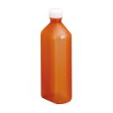 投薬瓶PPB茶(未滅菌) キャップ:白(基本色) 300CC(50ポンイリ) 1梱 エムアイケミカル 08-2860-0501