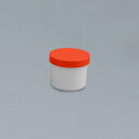 軟膏容器プラ壷N-6号（未滅菌） キャップ：赤 130CC（30コイリ） 1箱 エムアイケミカル 23-6687-0405