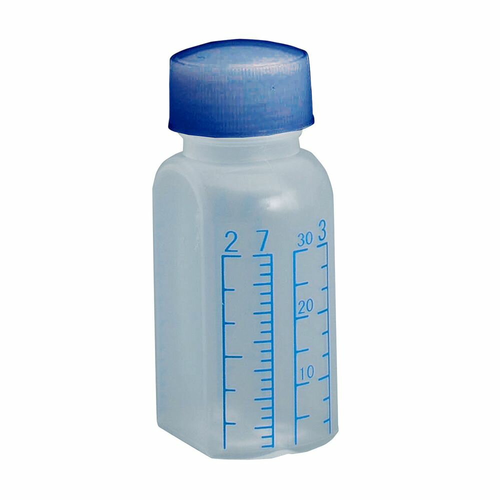 投薬瓶プリントボトル（未滅菌） キャップ：青 30CC（10ポンイリ） 1袋 エムアイケミカル 23-7917-0002