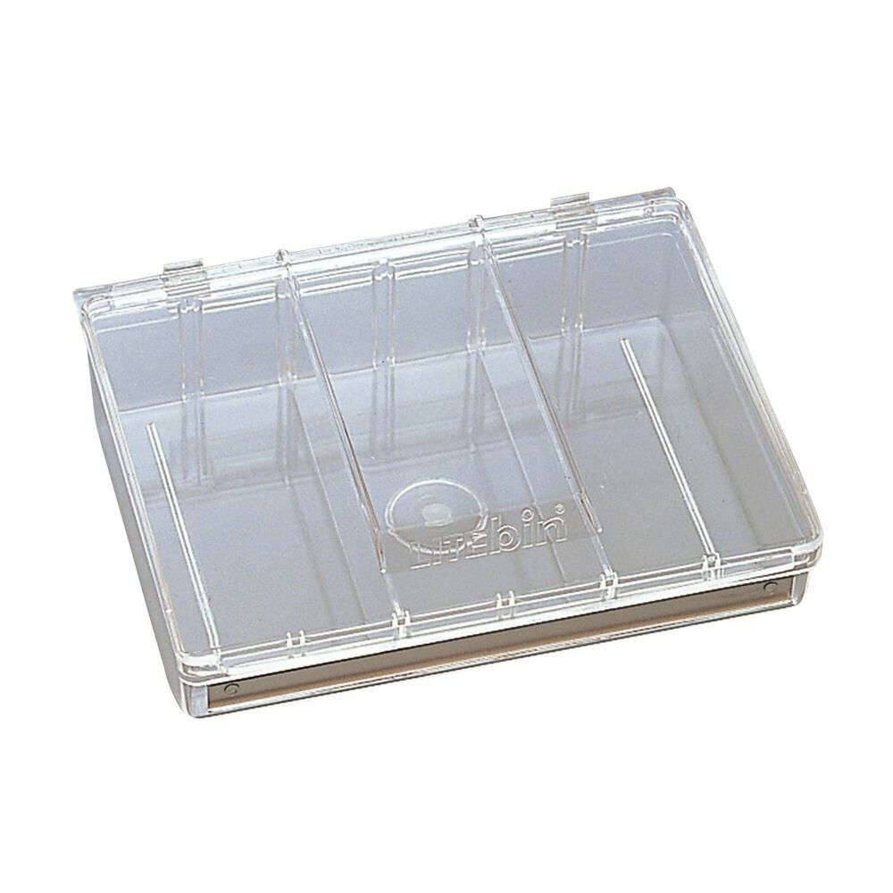 ライトビン（LBC用）フタ付 透明 シキリバン2マイツキ 1個 日本ファイリング 08-2090-0001