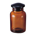 散薬瓶(畑式)茶・黒キャップ付 300CC 1本 松吉医科器械 08-2955-07
