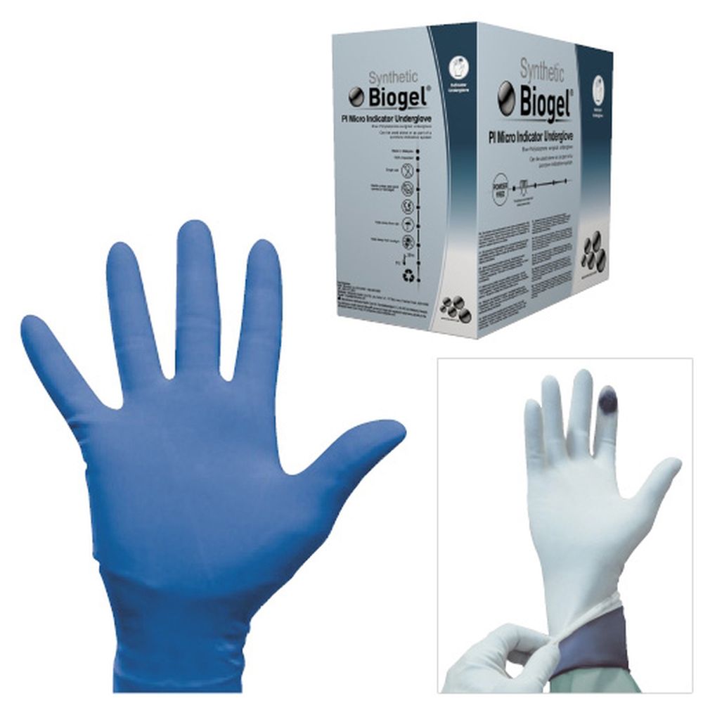 ●二重装着専用アンダーグローブ●ラテックスフリーの合成ゴム製●液体が付着している状態で外手袋にピンホールが生じると発生個所が色で容易にわかります●PIインディケーターアンダーグローブより20%薄い仕様●γ線滅菌済。●カラー:ブルー ,製品サイズ:5.5 ,入数:50双 ,材質:ポリイソプレン管理医療機器認証・承認・届出番号：227ADBZX00200000松吉医科器械｜総合カタログ｜医療・介護・ドクター・ナース