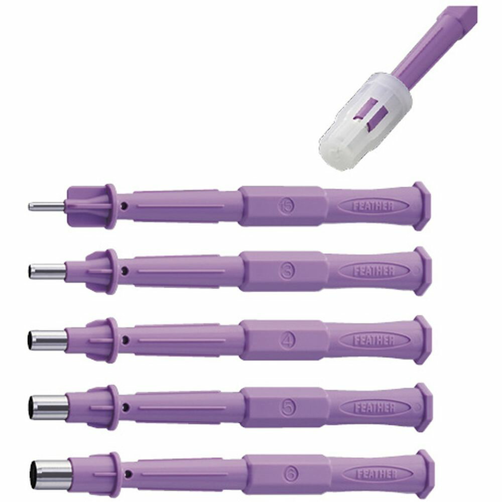 フェザー生検トレパン FBP-60（6．0MM）20ポンイリ 1箱 フェザー安全剃刀 24-5430-04※使用予定施設をご連絡ください※ 生検器具 組織採取 使い捨てトレパン 皮膚生検 医療用具 皮膚採取器具 組織採取器具 臨床用具 医療器具消耗品