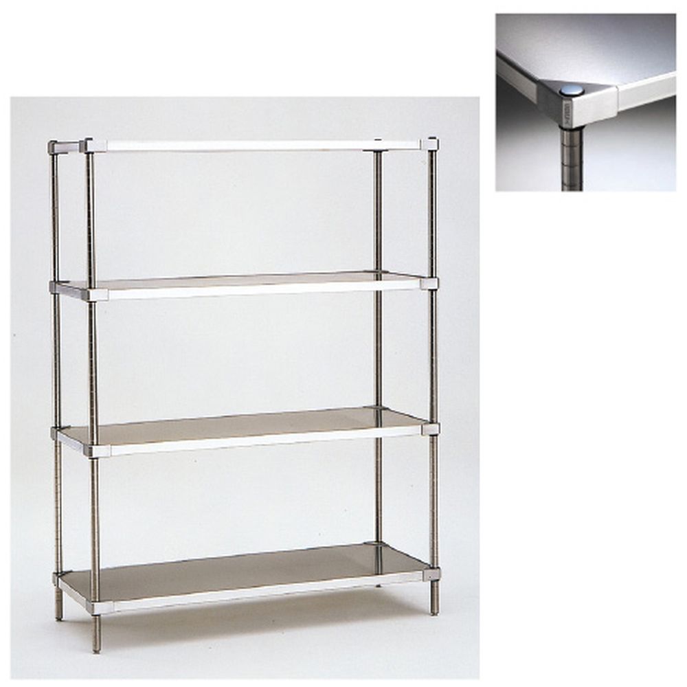 304ソリッドエレクターシェルフ4段 MSS1220S・PS1590（D460 1台 エレクター 03-2706-21