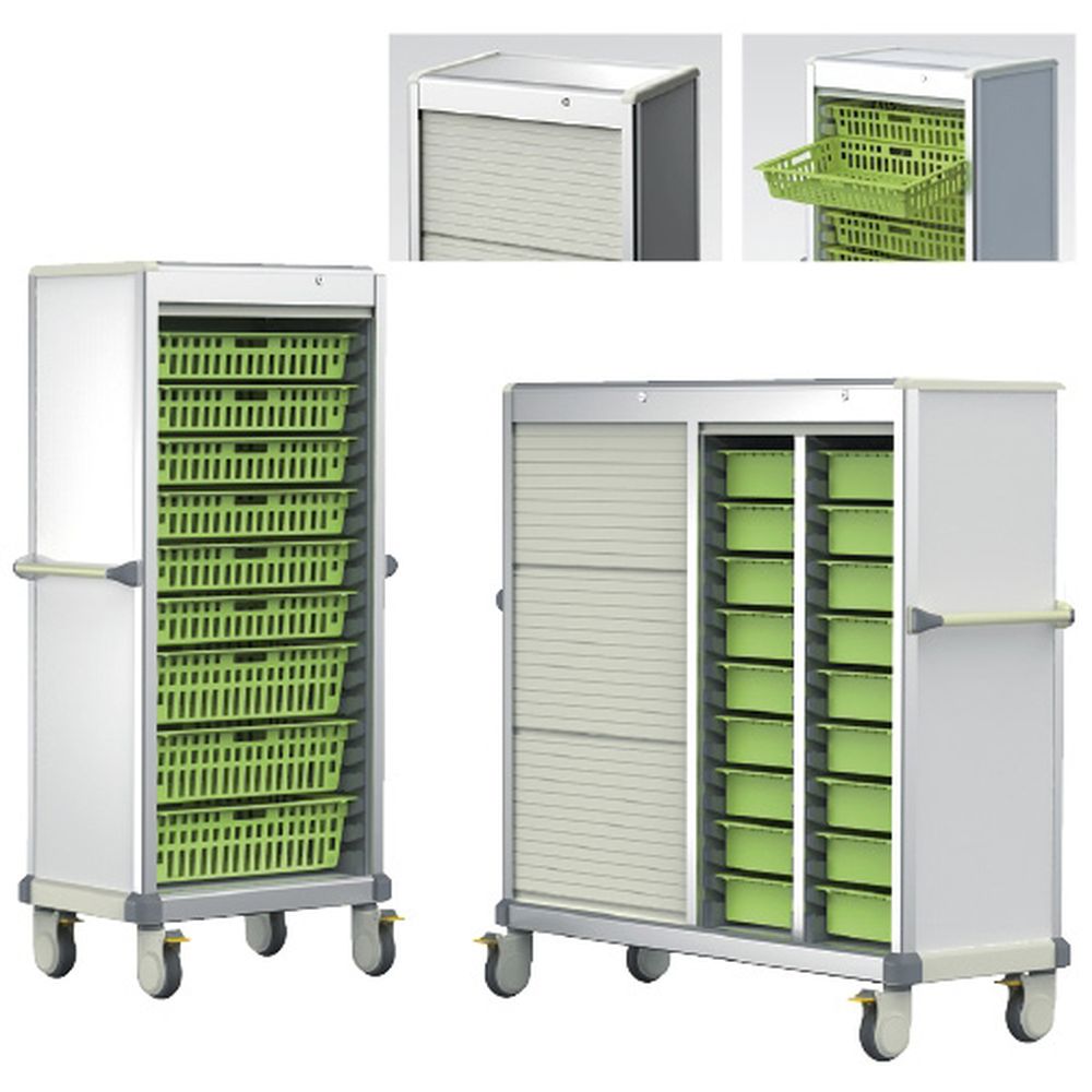 Mコンテナカート64（1列21段） MCR021HT 1台 河淳 24-3396-03