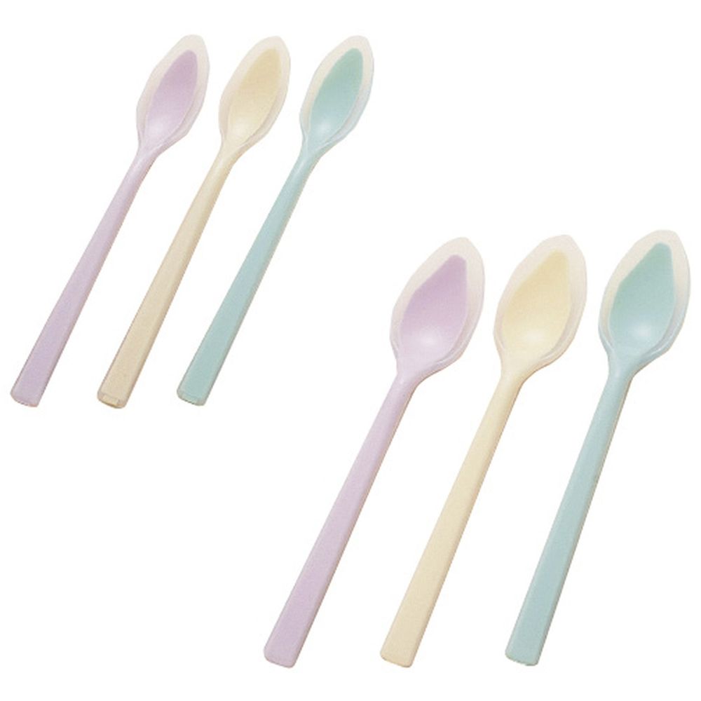 口あたりやさしいスプーン一体深型（大ブルー KU-07 1個 フセ企画 23-2463-0103